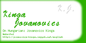 kinga jovanovics business card